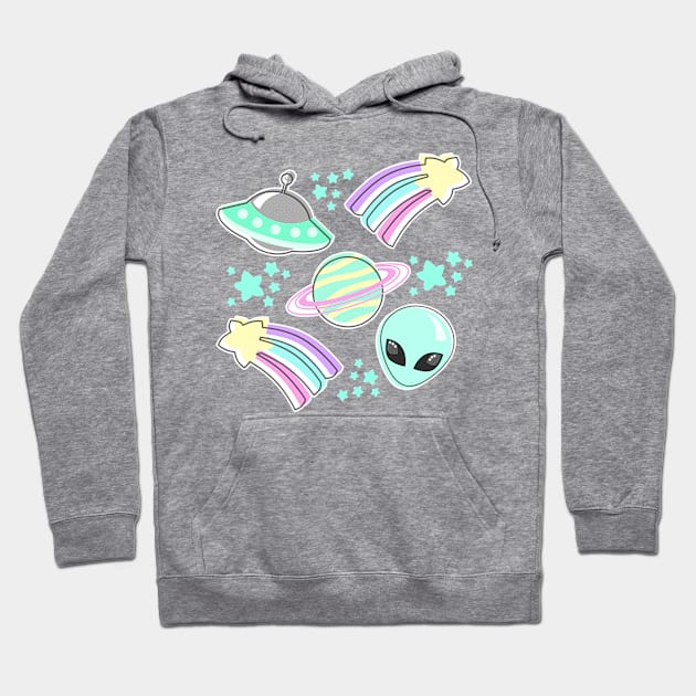 In Space You're Adorable Hoodie by LeighWortley